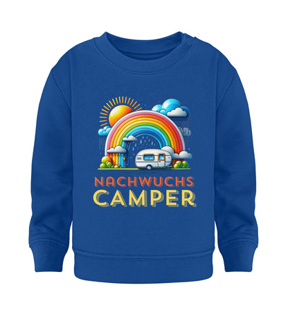 Nachwuchs Camper Baby Organic Sweatshirt in Majorelle Blue