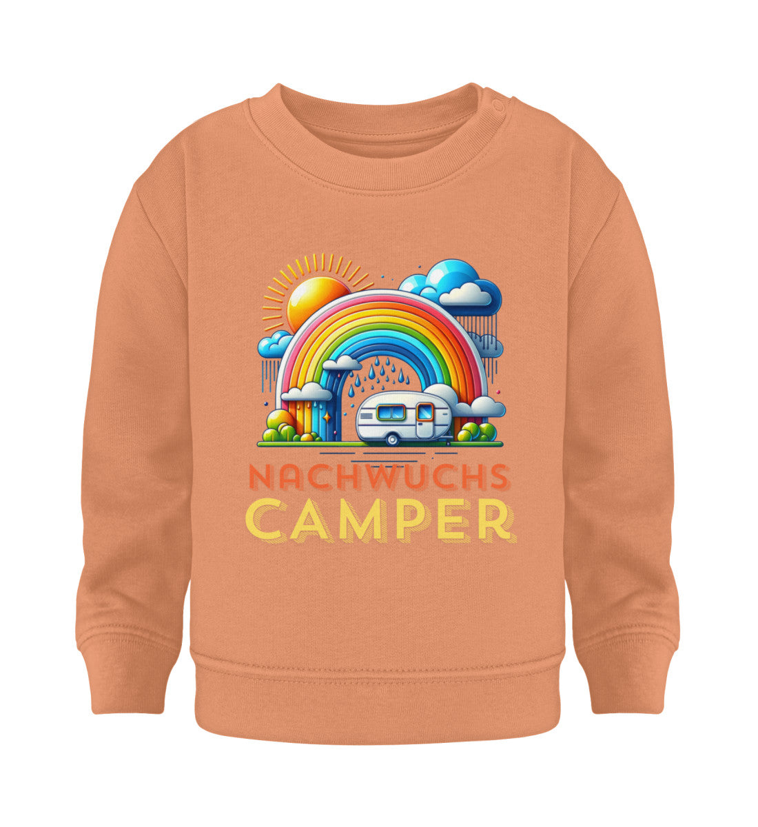 Nachwuchs Camper Baby Organic Sweatshirt in Volcano Stone