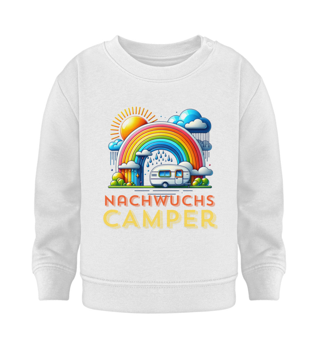 Nachwuchs Camper Baby Organic Sweatshirt in Weiss