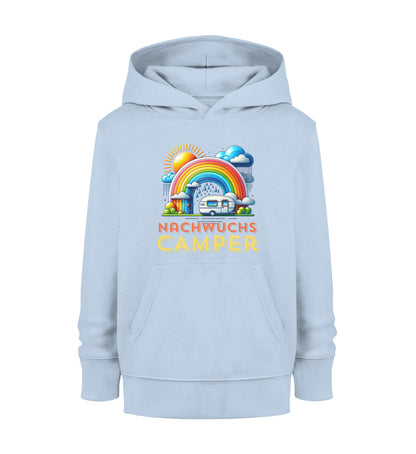 Nachwuchs Camper Kinder Organic Hoodie in Blue Soul