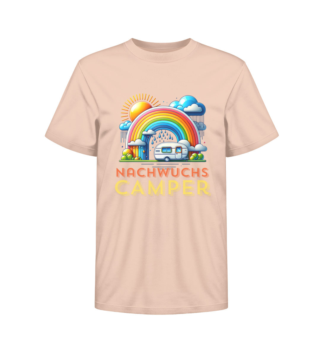 Nachwuchs Camper Kinder Organic T-Shirt in Fraiche Peche