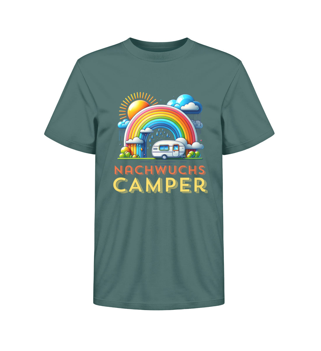 Nachwuchs Camper Kinder Organic T-Shirt in Glazed Green