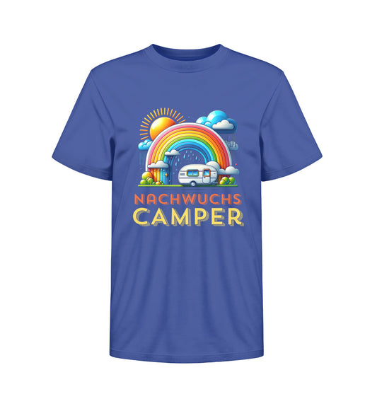 Nachwuchs Camper Kinder Organic T-Shirt in Royal Blue