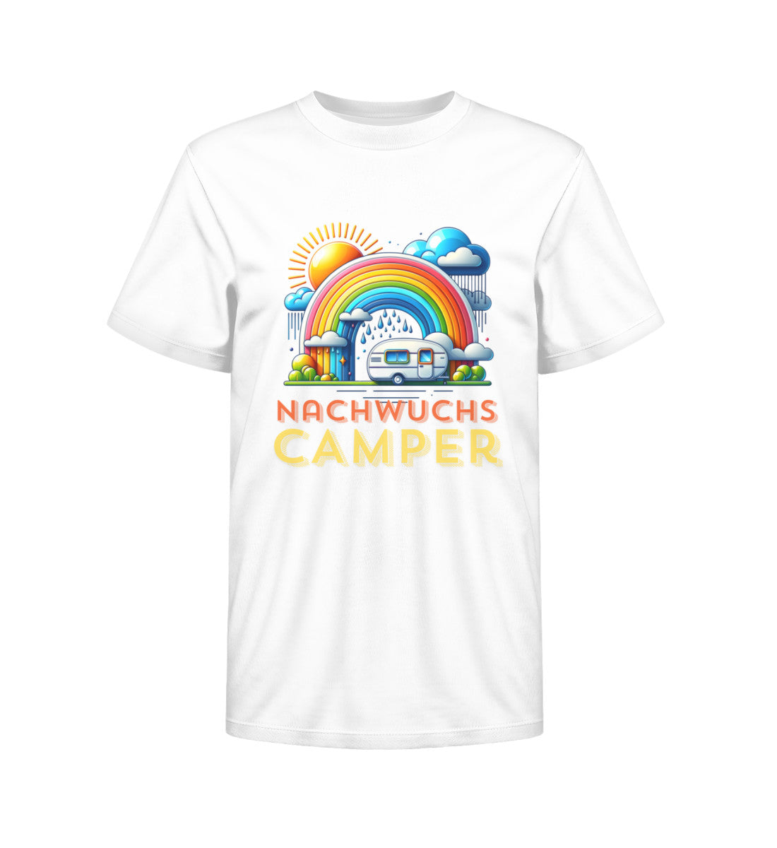 Nachwuchs Camper Kinder Organic T-Shirt in Weiss