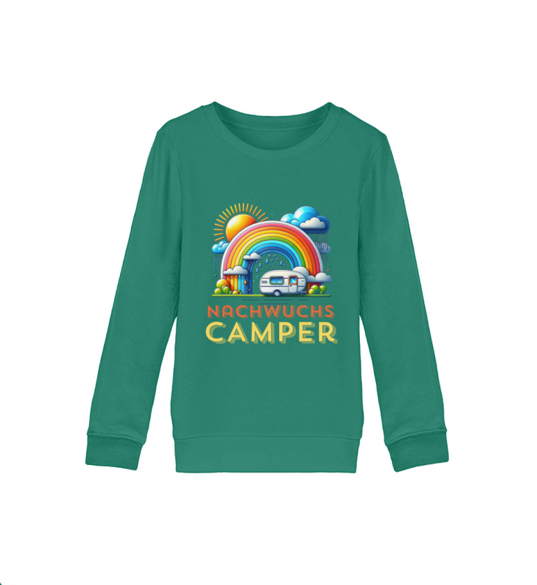 Nachwuchs Camper Kinder Organic Sweatshirt in Varsity Green