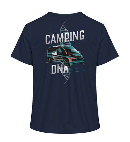 Vanlife Camping DNA T-Shirt für Damen in French Navy