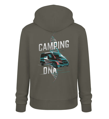 Vanlife Camping DNA Hoodie für Herren in Khaki