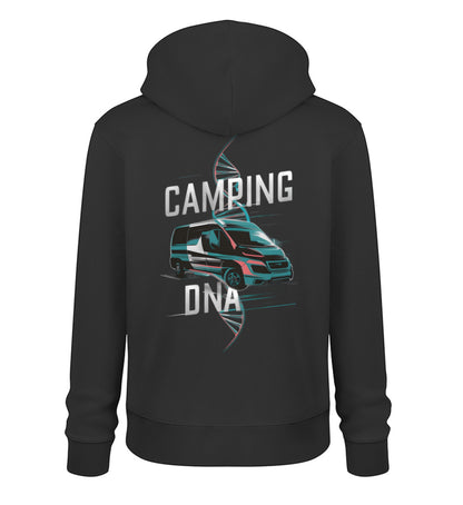 Vanlife Camping DNA Hoodie für Herren in Schwarz