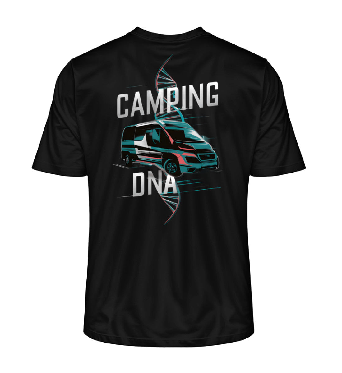 Vanlife Camping DNA T-Shirt für Herren in Schwarz