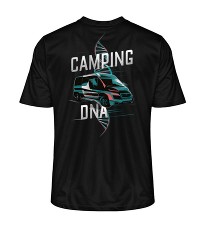 Vanlife Camping DNA T-Shirt für Herren in Schwarz