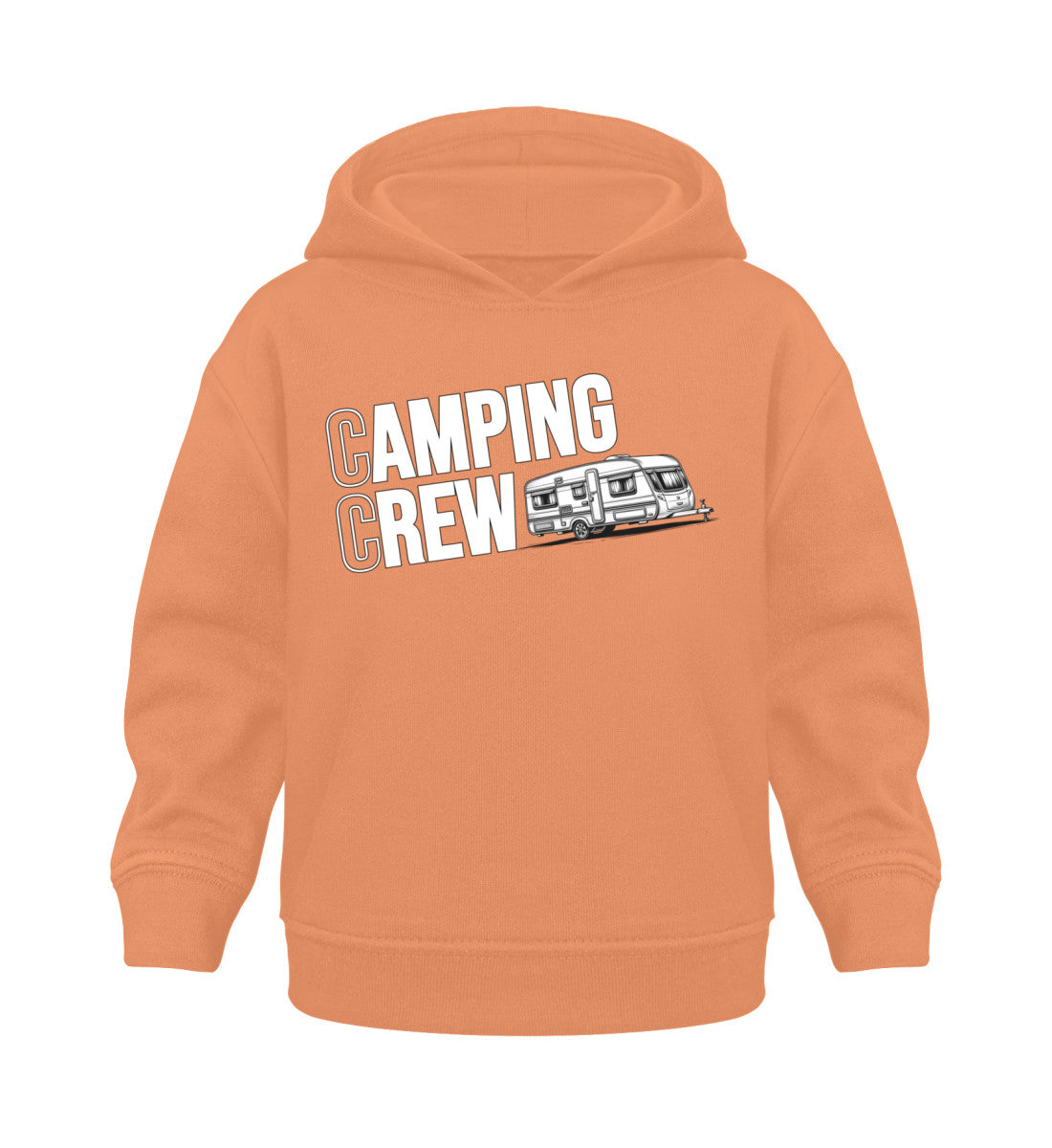 Wohnwagen Camping Crew Baby Hoodie in Volcano Stone