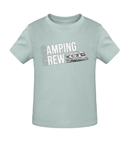 Wohnwagen Camping Crew Baby T-Shirt in Caribbean Blue