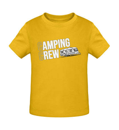 Wohnwagen Camping Crew Baby T-Shirt in Gelb