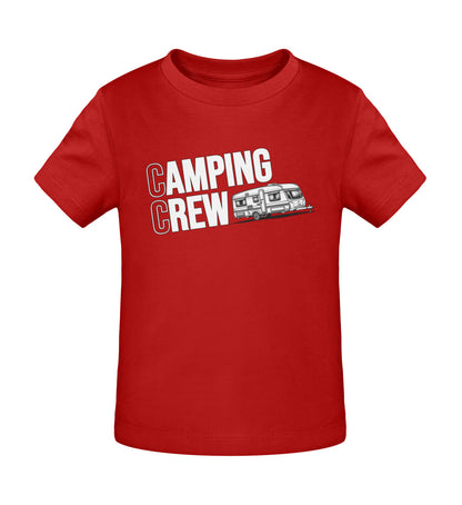 Wohnwagen Camping Crew Baby T-Shirt in Rot