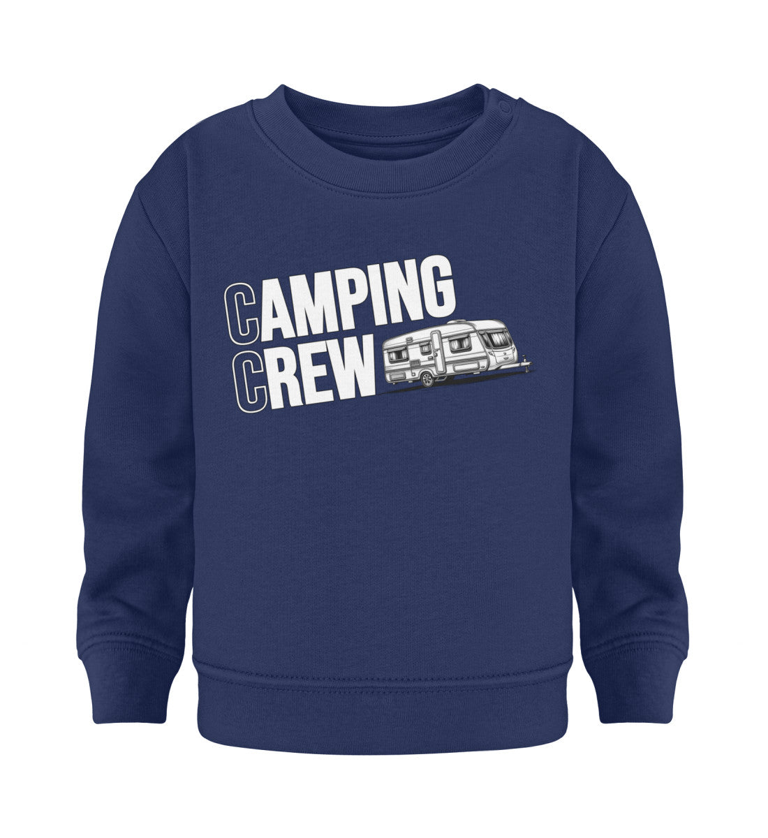 Wohnwagen Camping Crew Baby Sweatshirt in French Navy