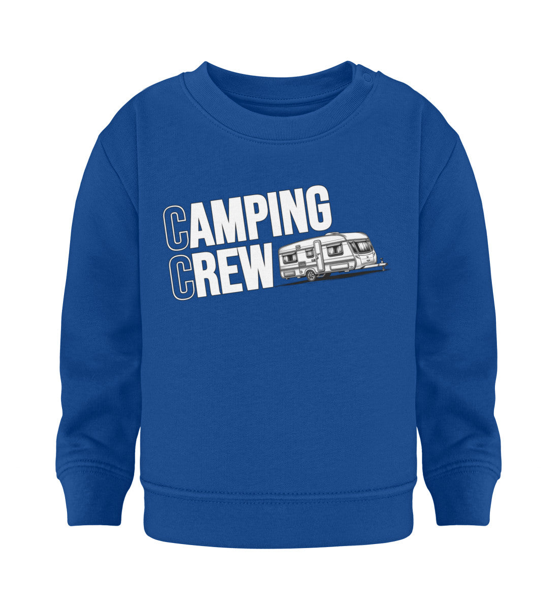 Wohnwagen Camping Crew Baby Sweatshirt in Majorelle Blue