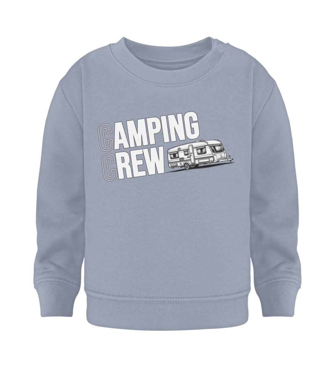 Wohnwagen Camping Crew Baby Sweatshirt in Serene Blue