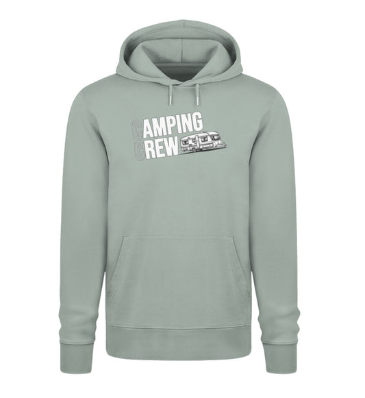 Wohnwagen Camping Crew Damen Hoodie in Aloe