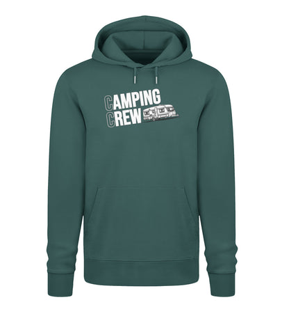 Wohnwagen Camping Crew Damen Hoodie in Glazed Green