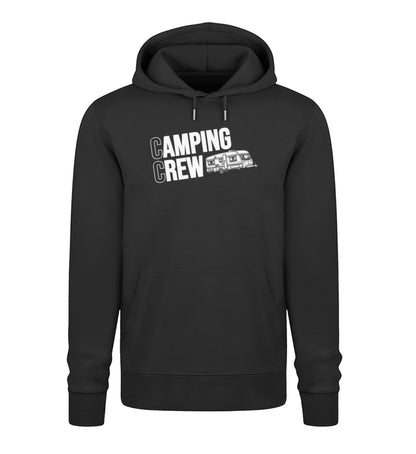 Wohnwagen Camping Crew Damen Hoodie in Schwarz