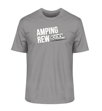 Wohnwagen Camping Crew Herren T-Shirt in Mid Heather Grey