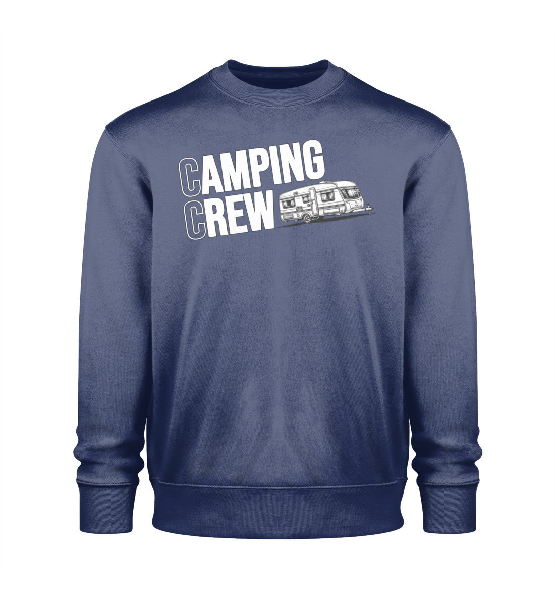 Wohnwagen Camping Crew Herren Sweatshirt in French Navy