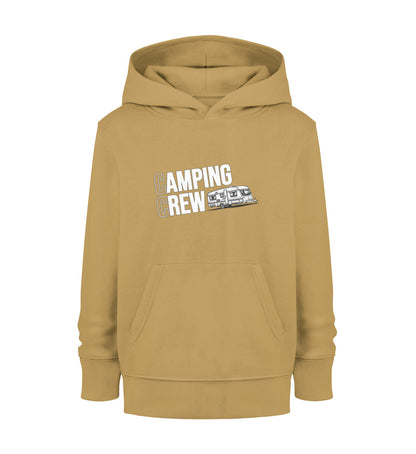 Wohnwagen Camping Crew Kinder Hoodie in Ochre