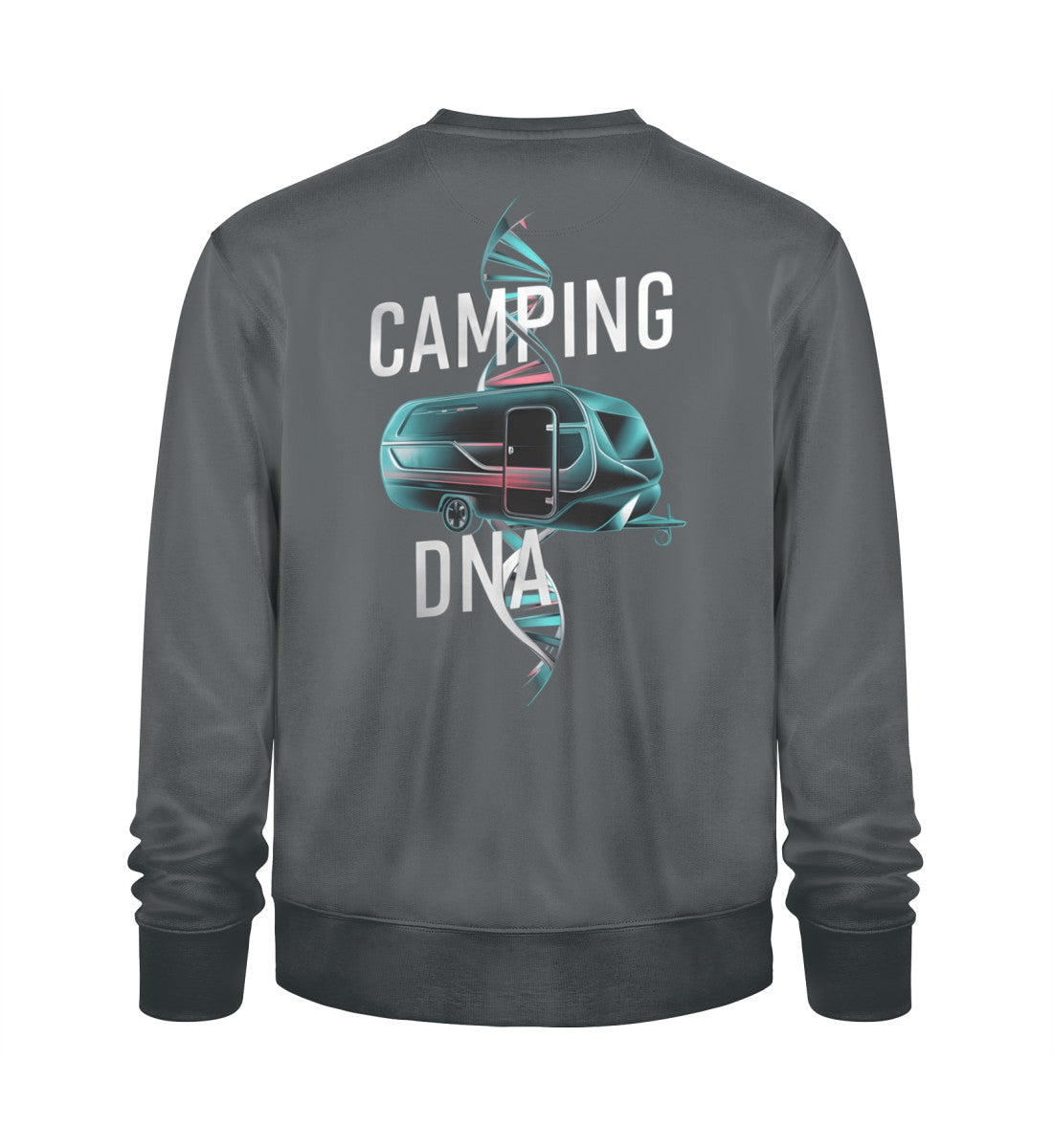 Wohnwagen Camping DNA Hoodie für Herren in India Ink Grey