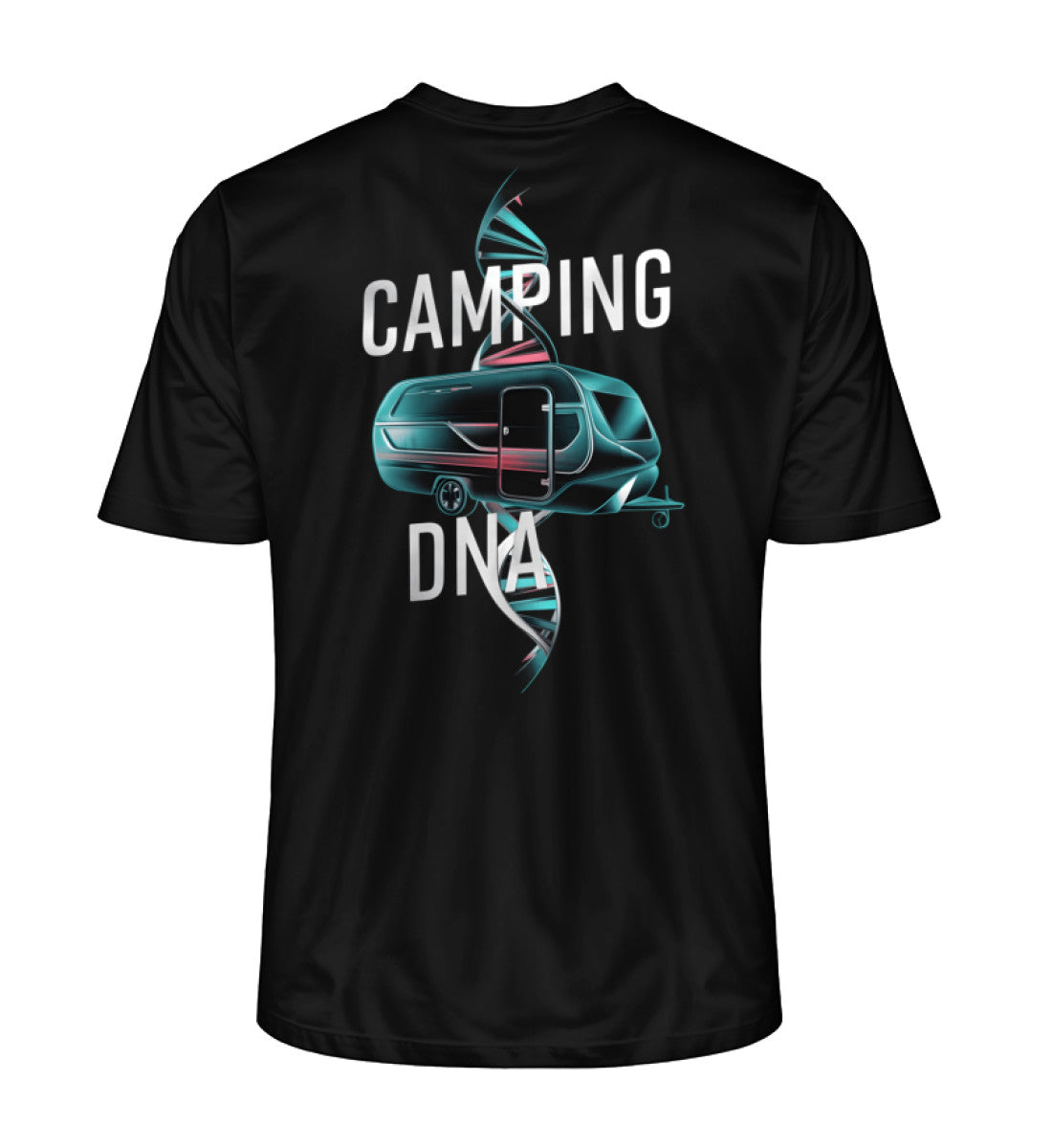 Wohnwagen Camping DNA T-Shirt für Herren in Schwarz