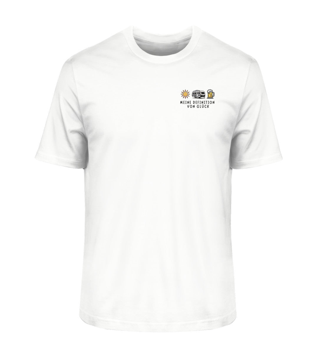 Definition von Glück - Herren Organic T-Shirt - Wohnwagen