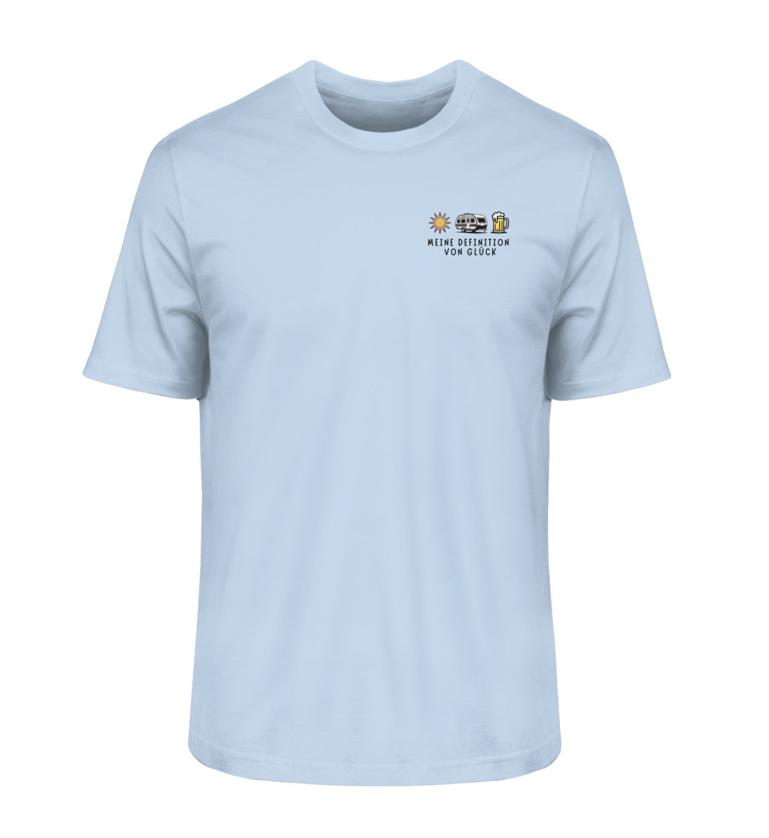 Definition von Glück - Herren Organic T-Shirt - Wohnwagen