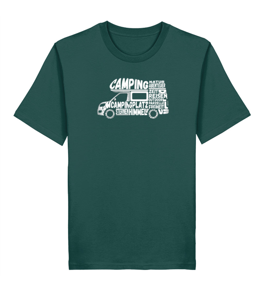 Camping Typografie - Herren Organic T-Shirt